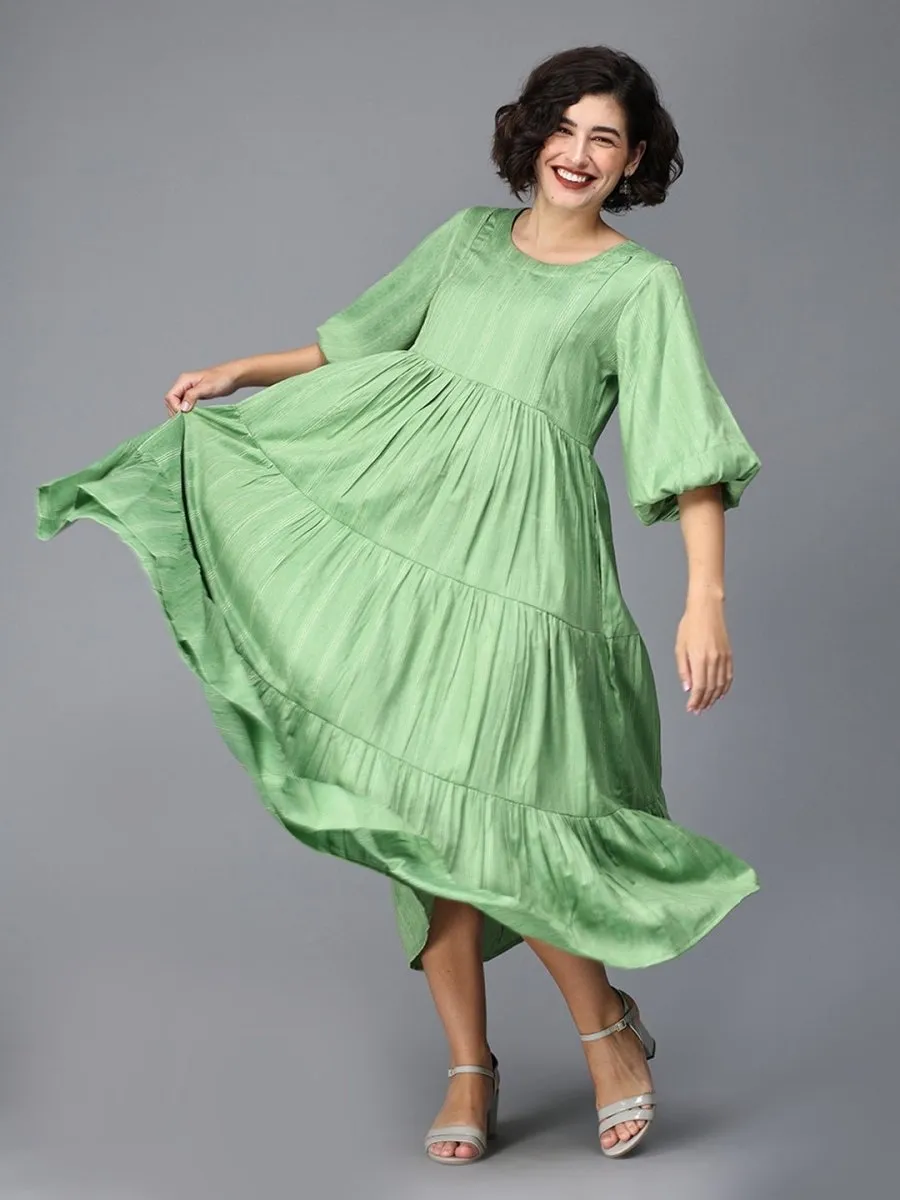 Mint To Impress Maternity And Nursing Maxi Tier Dress