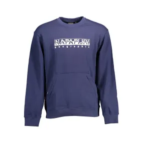 Napapijri Blue Cotton Men Sweater