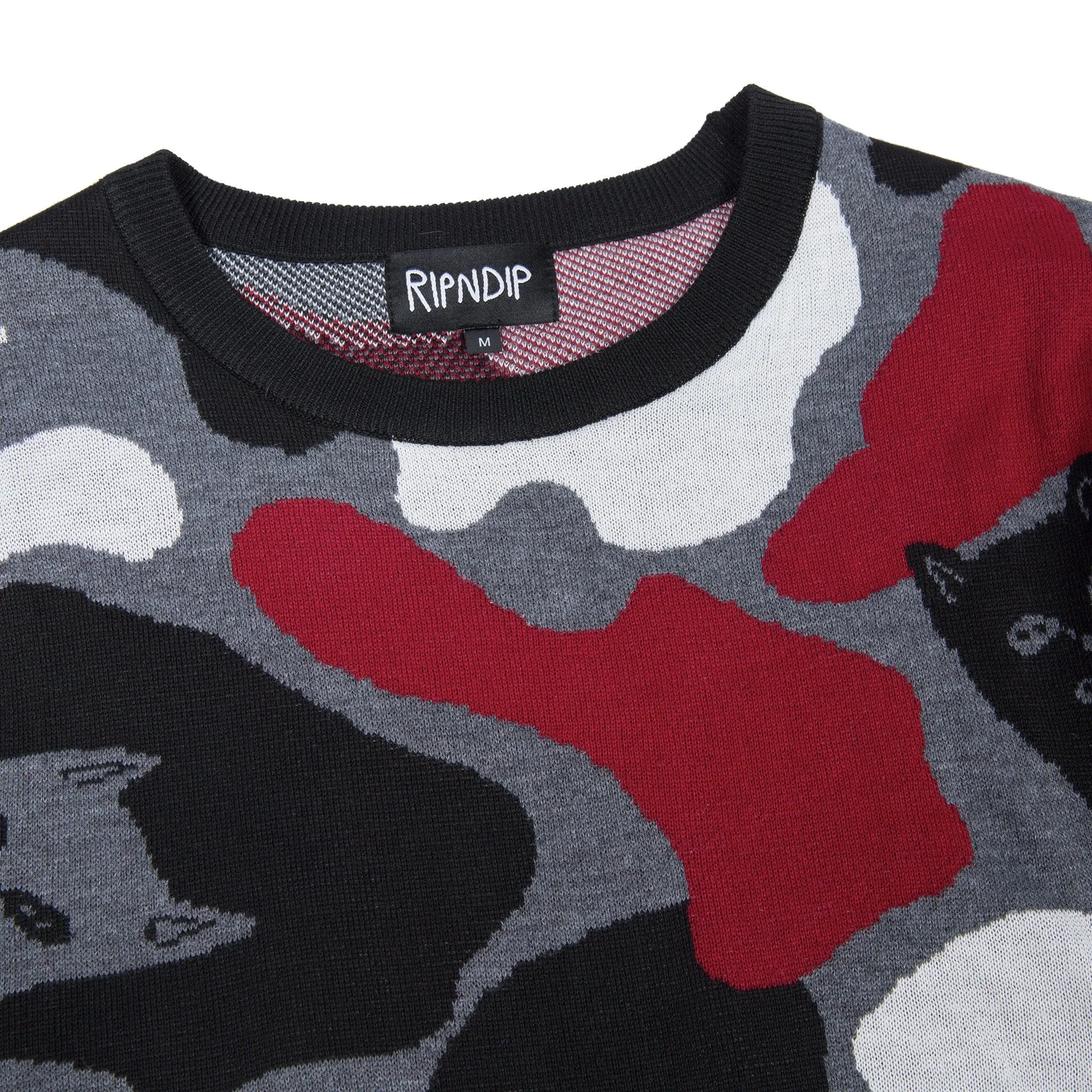 Nerm Camo Knit Sweater (Red Camo)