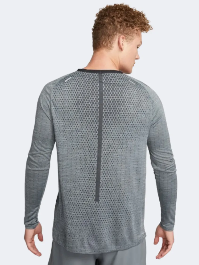 Nike Adv Techknit Men Running Long Sleeve Black/Smoke Grey