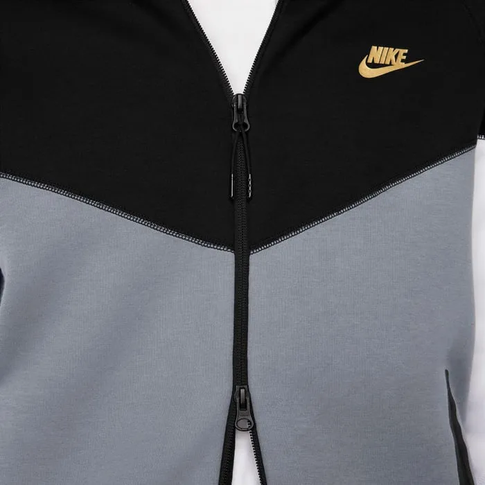 Nike Felpa con cappuccio da adulto Sportswear Tech Windrun FZ4709-011 nero-grigio