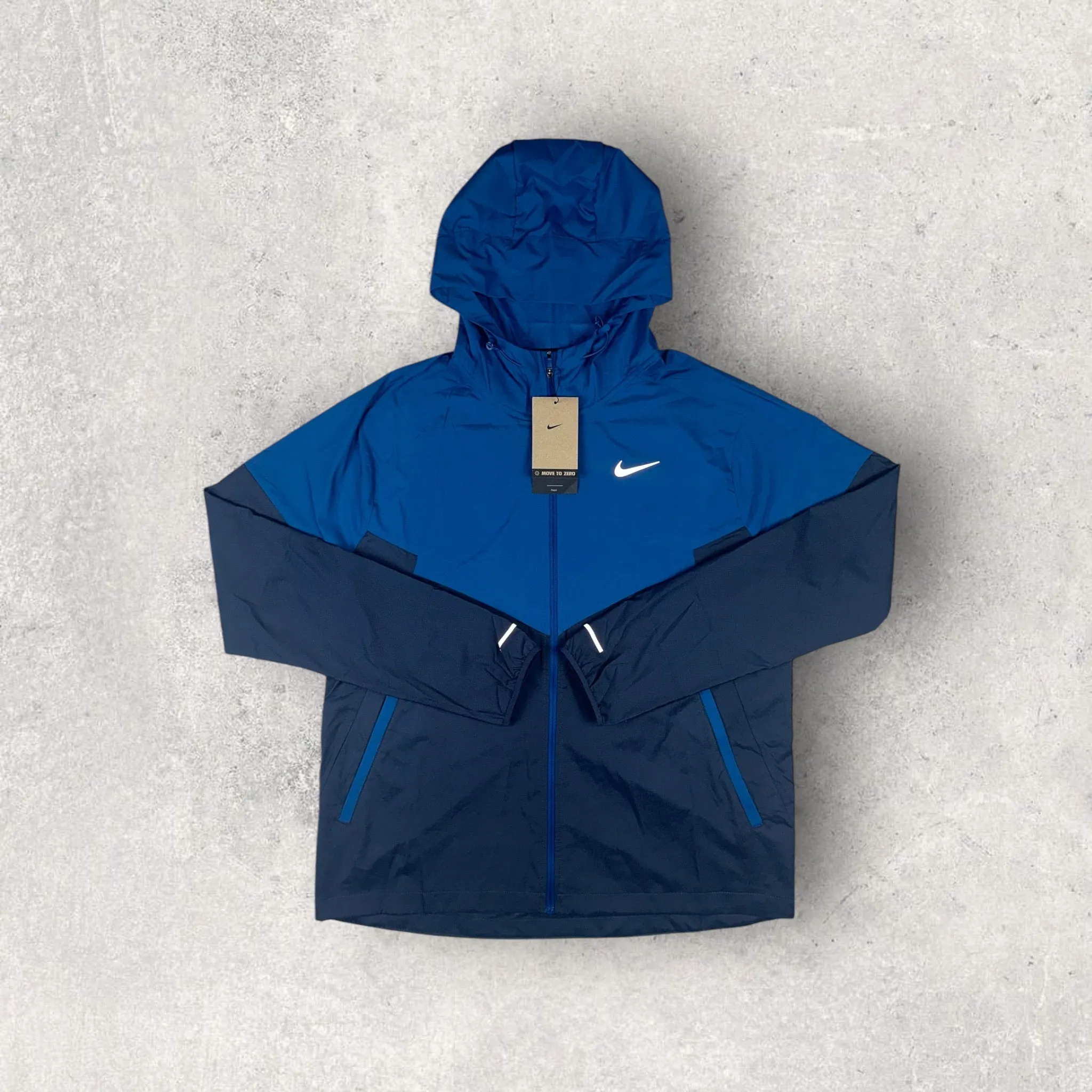 NIKE UV WINDRUNNER JACKET ROYAL BLUE & BLACK PHENOM PANTS