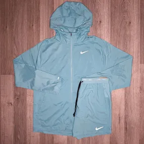 Nike Windrunner & Stride Set - Jacket & Shorts - Denim Blue