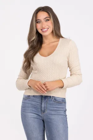 Not Just Anybody Long Sleeve Knit Top