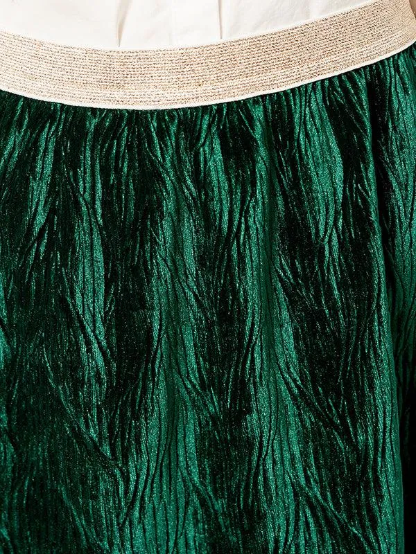 One Friday Green Victorian Skirt