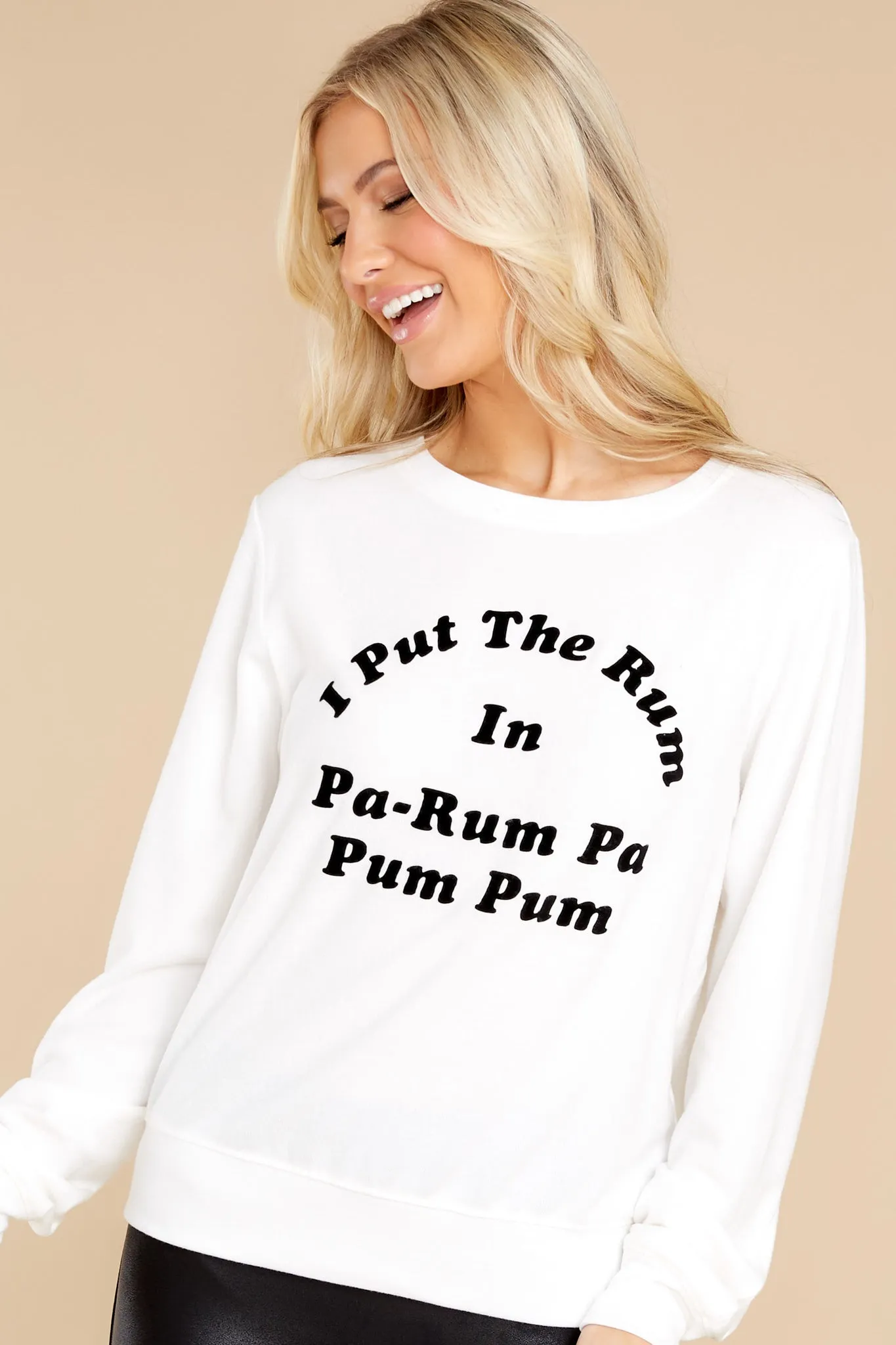 Pa Rum Pa Rum Vanilla Baggy Beach Jumper