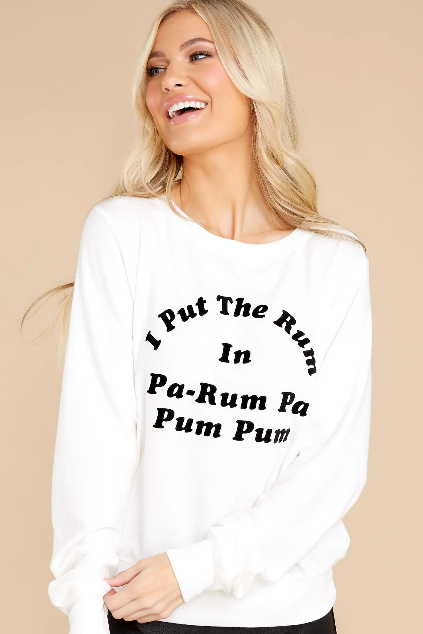 Pa Rum Pa Rum Vanilla Baggy Beach Jumper