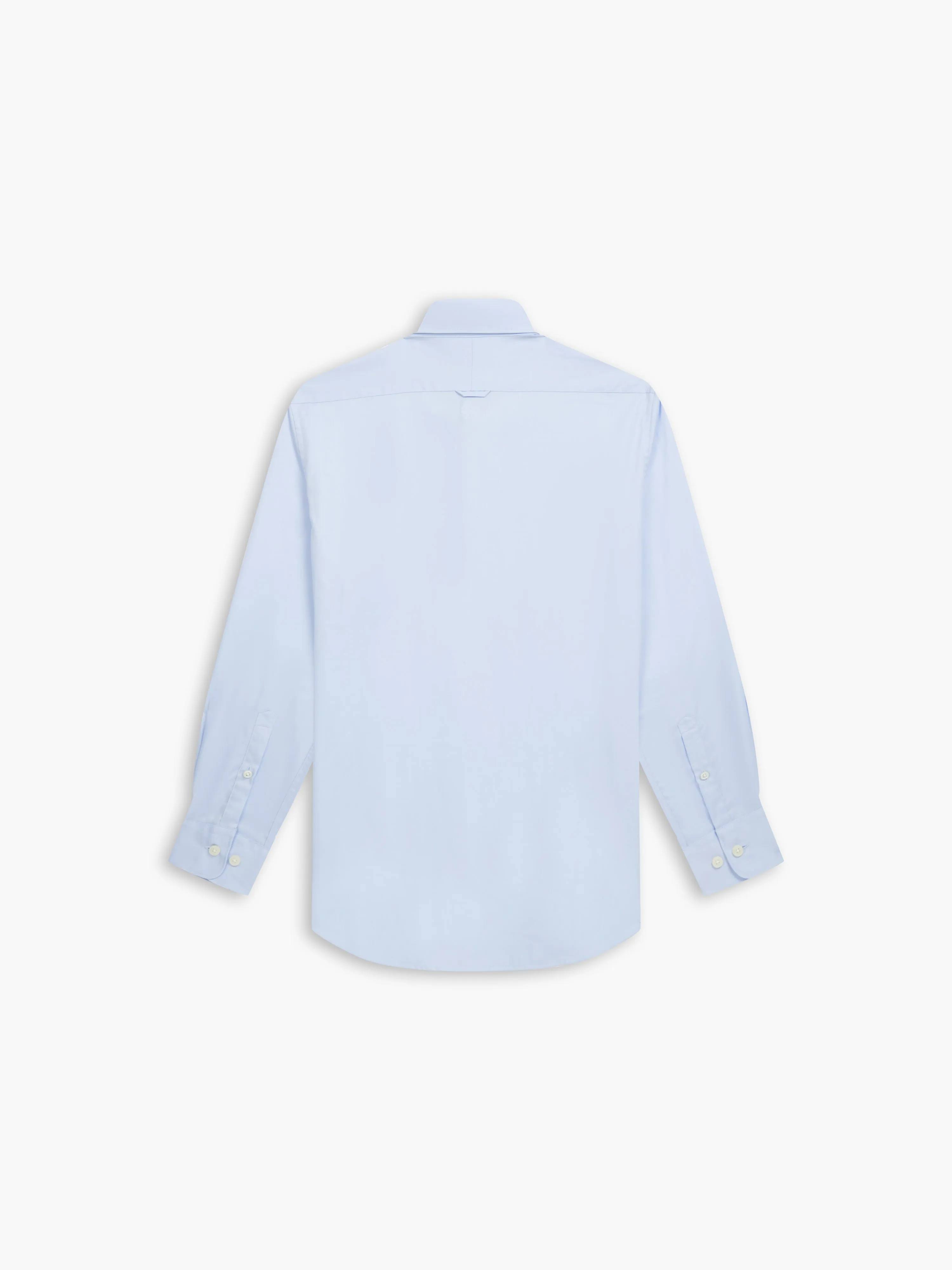 Plain Statement Twill Slim Fit Sky Blue Shirt