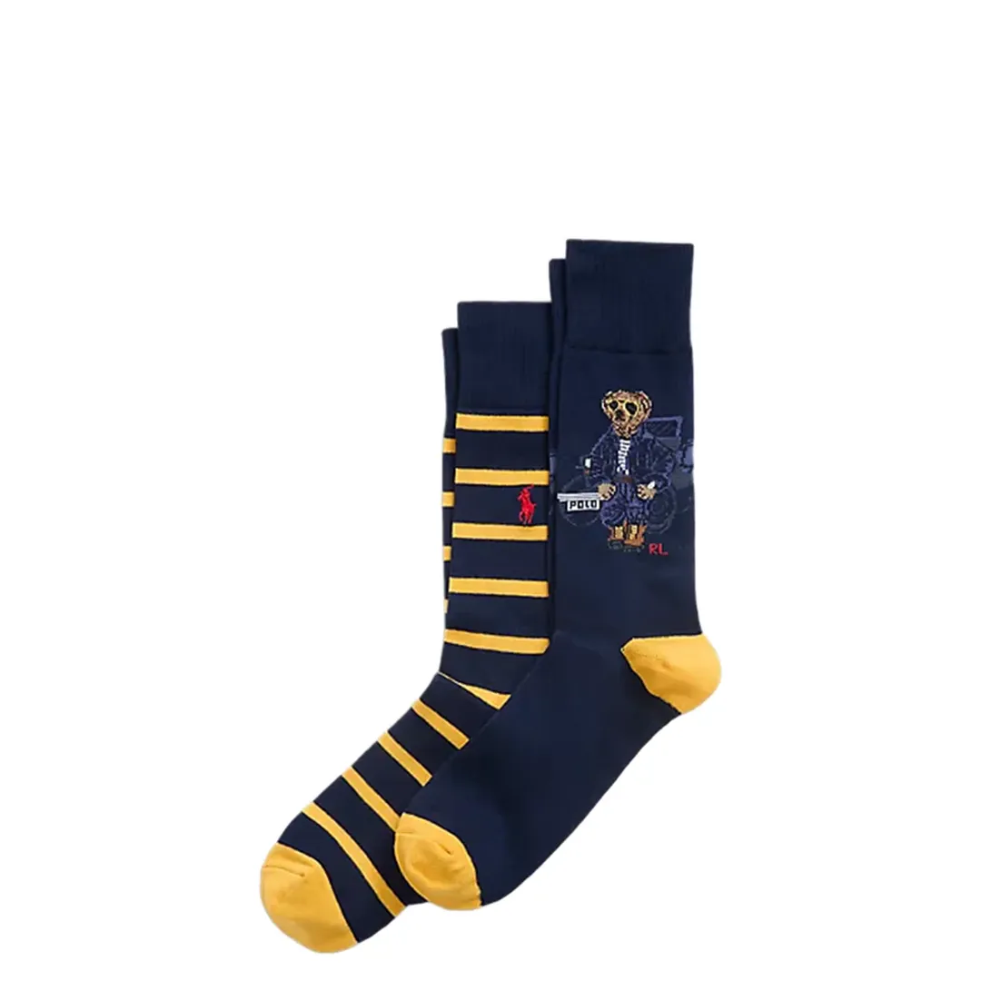 POLO BEAR TROUSER SOCK 2 PACK