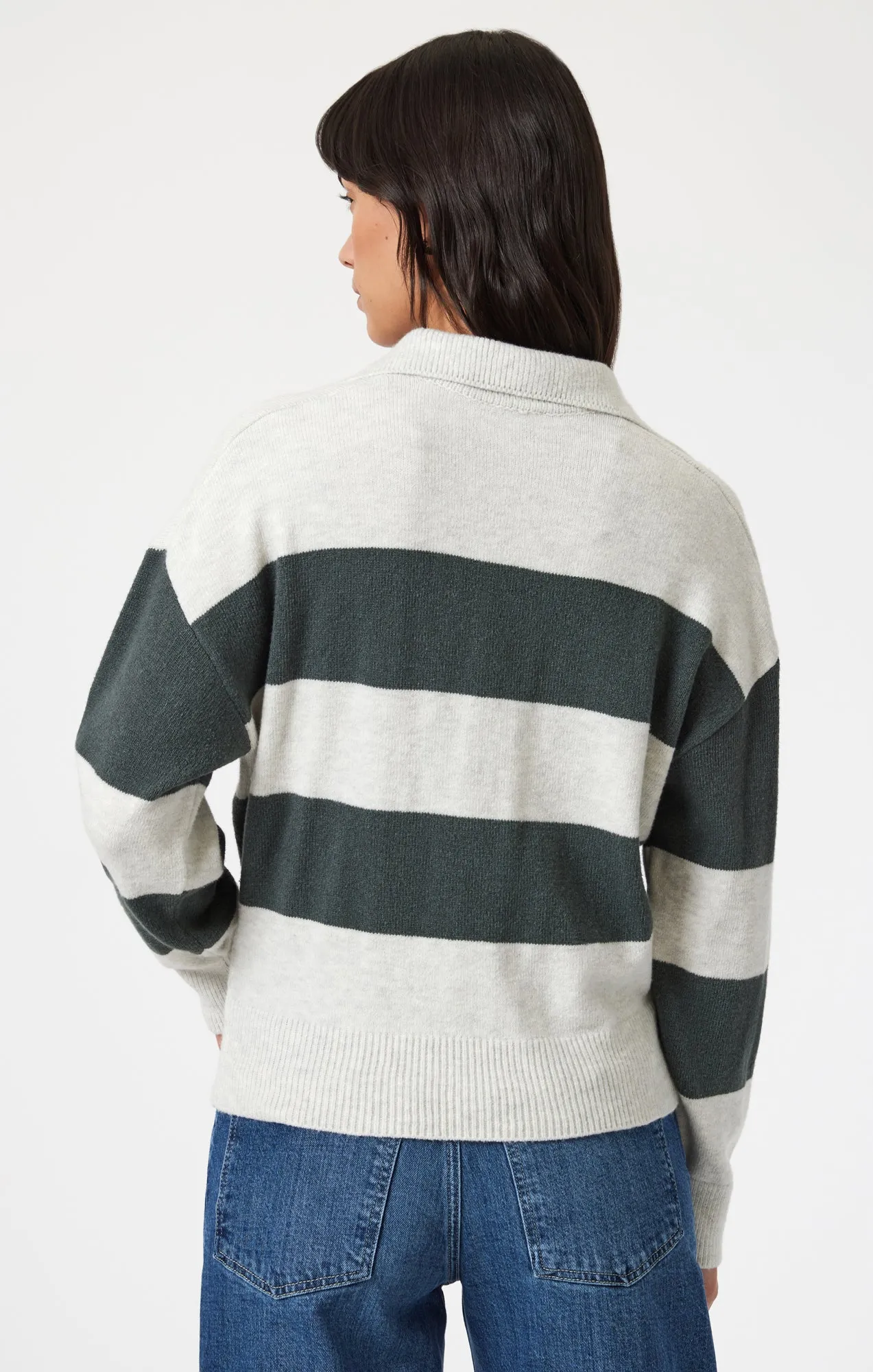 POLO PULLOVER SWEATER IN URBAN CHIC STRIPE