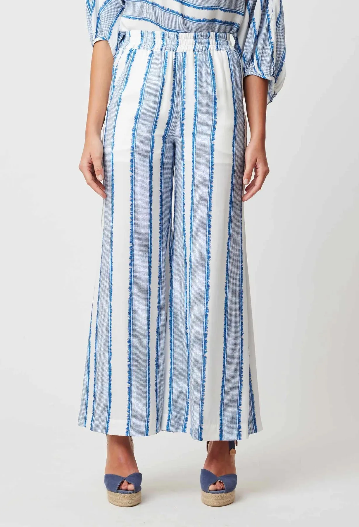 POSITANO VISCOSE PANT | Sorrento Stripe