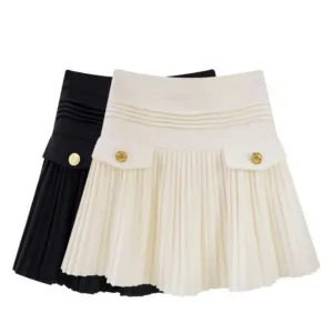 Pre Order:  Chic Pleated Tennis Mini Skirt with Inner Shorts