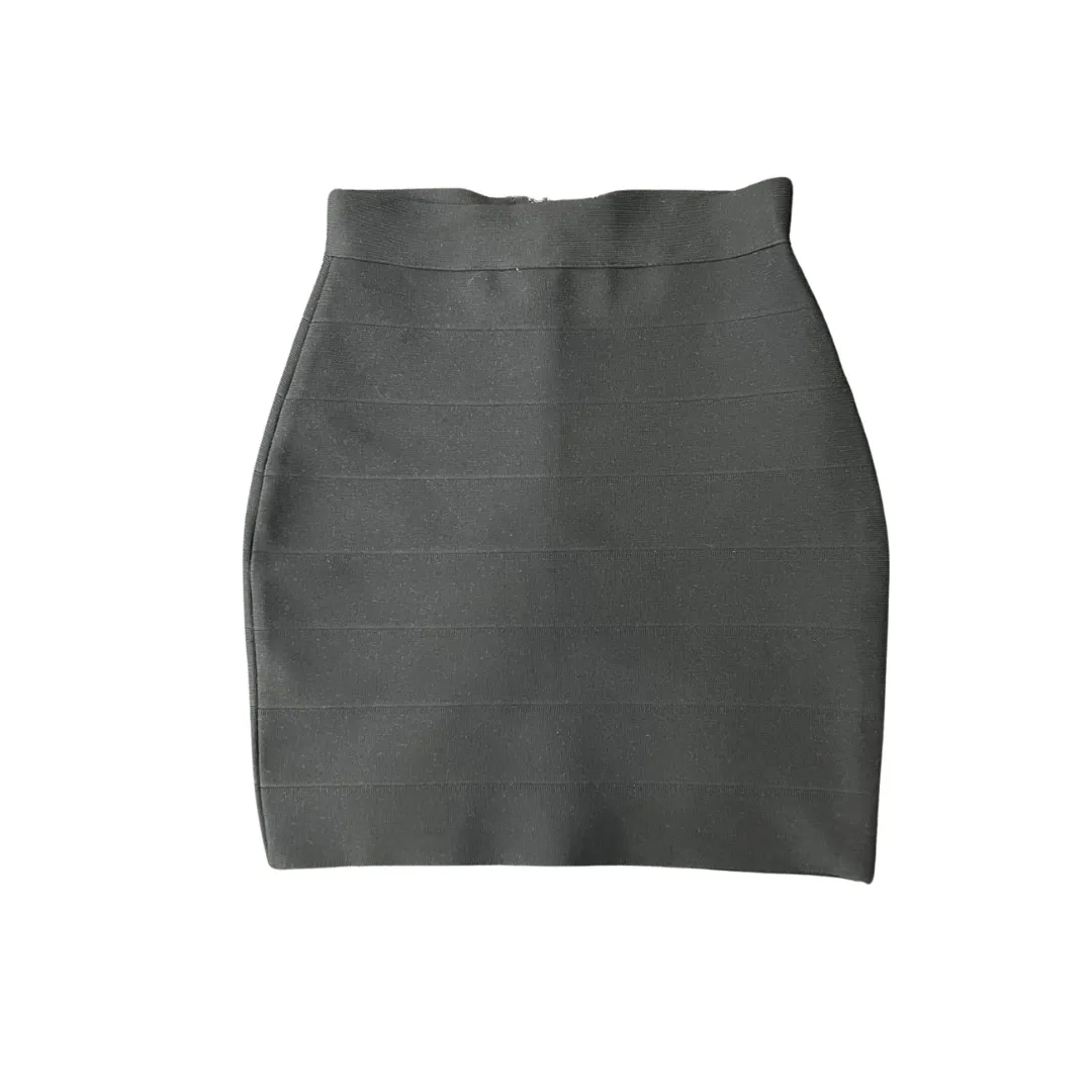 Pre Order:  Chic Solid Stretch Wrap Mini Skirt