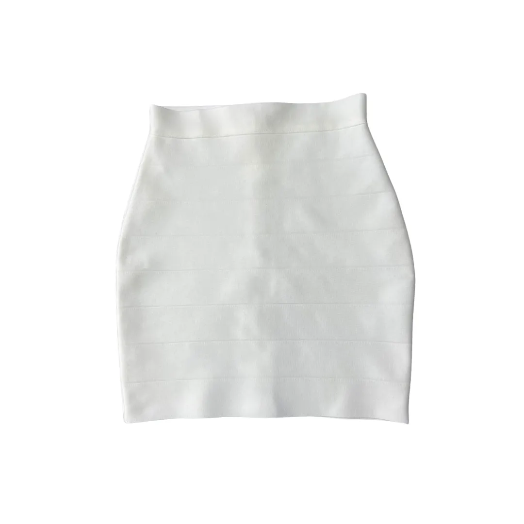 Pre Order:  Chic Solid Stretch Wrap Mini Skirt