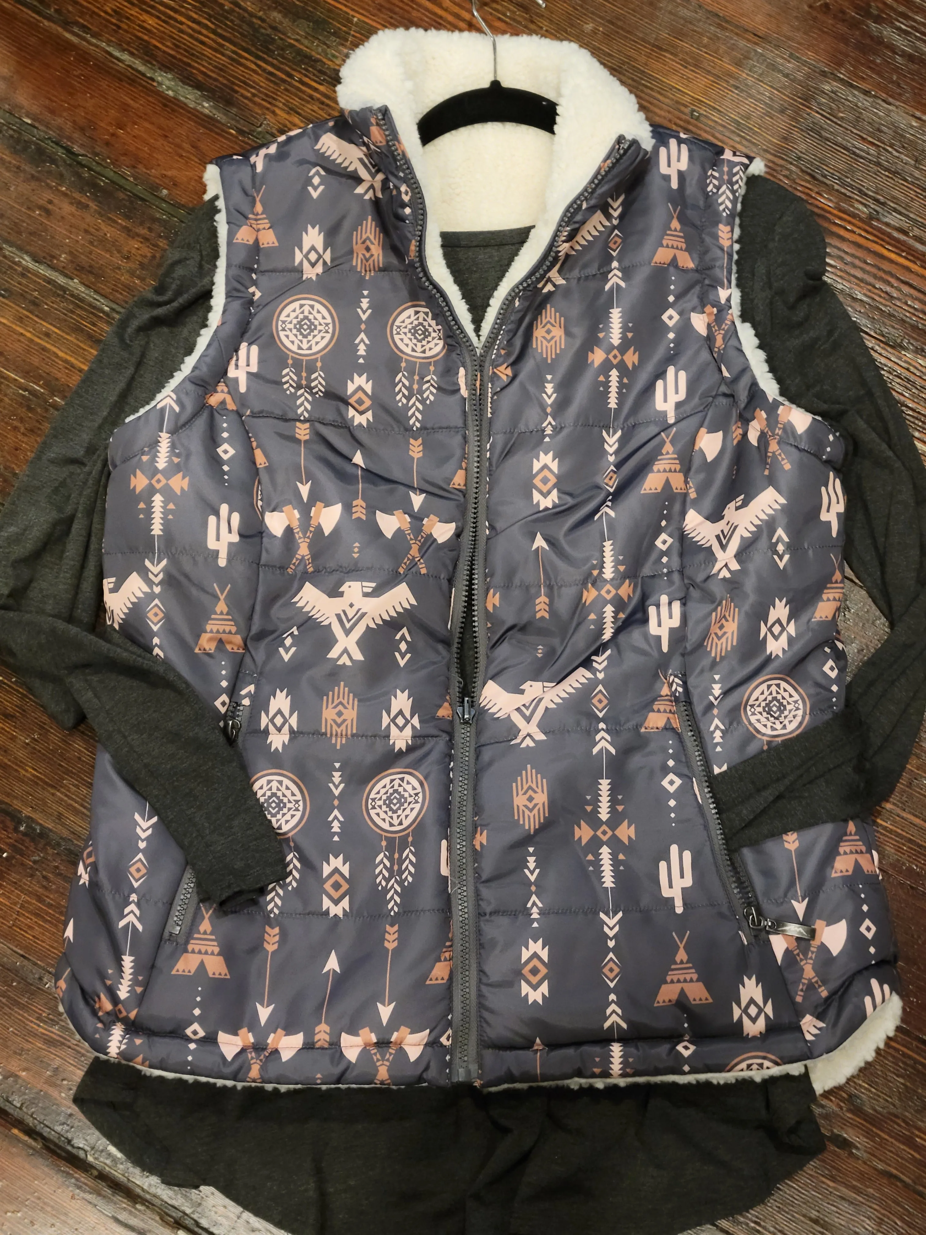 Reversible Aztec Vest