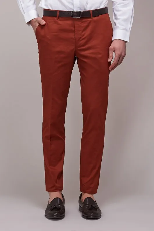 Rust Cotton Chino