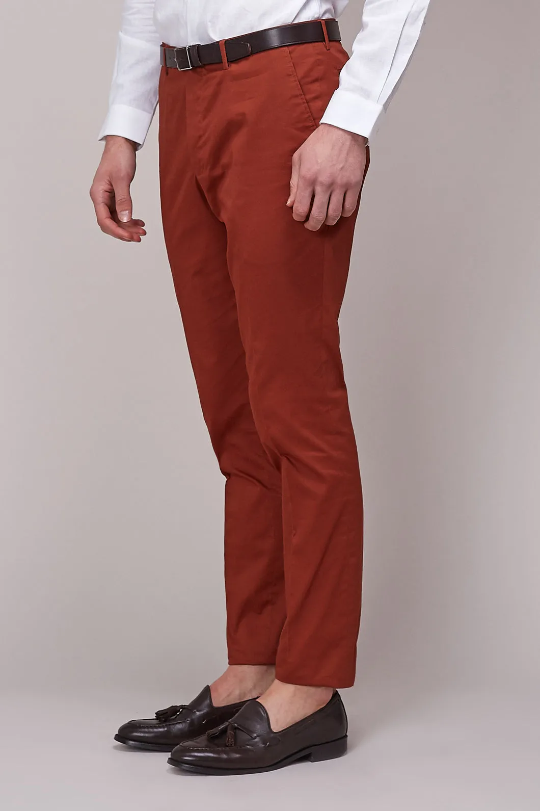 Rust Cotton Chino