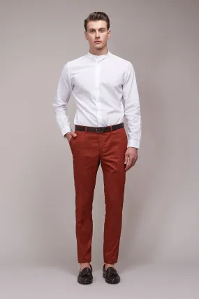 Rust Cotton Chino