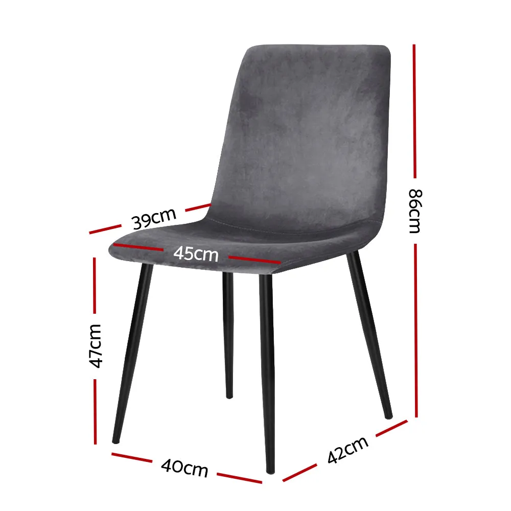 Set of 4 Artiss Modern Dining Chairs