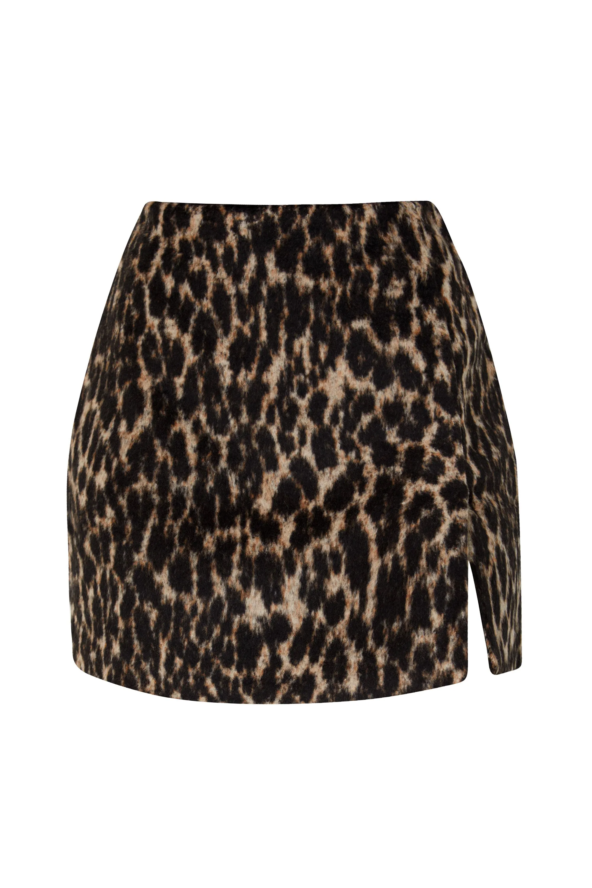 Shiloh Camel Leopard Mini Skirt