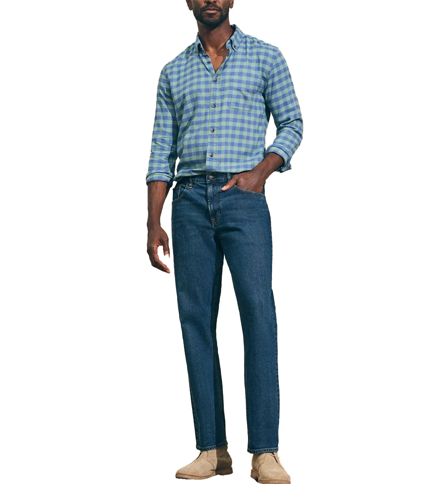 Slim Straight Denim 32" Inseam Cove Point Wash