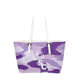 STILE CAPO QUEEN PURPLE CAMO TOTE BAG.