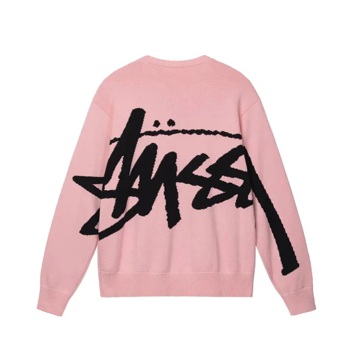 STOCK SWEATER / STUSSY/ PINK