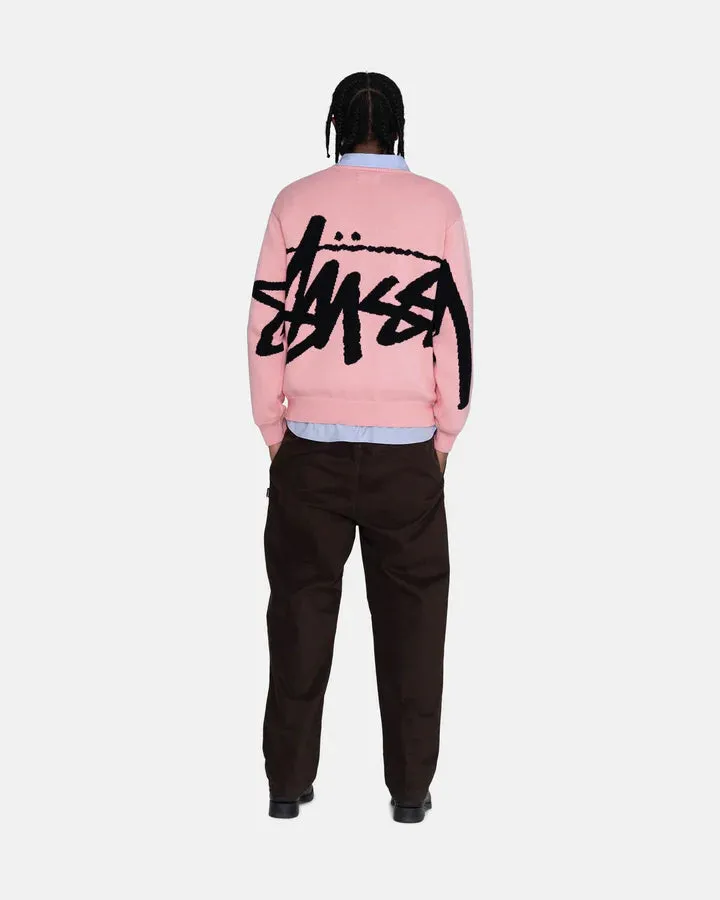 STOCK SWEATER / STUSSY/ PINK