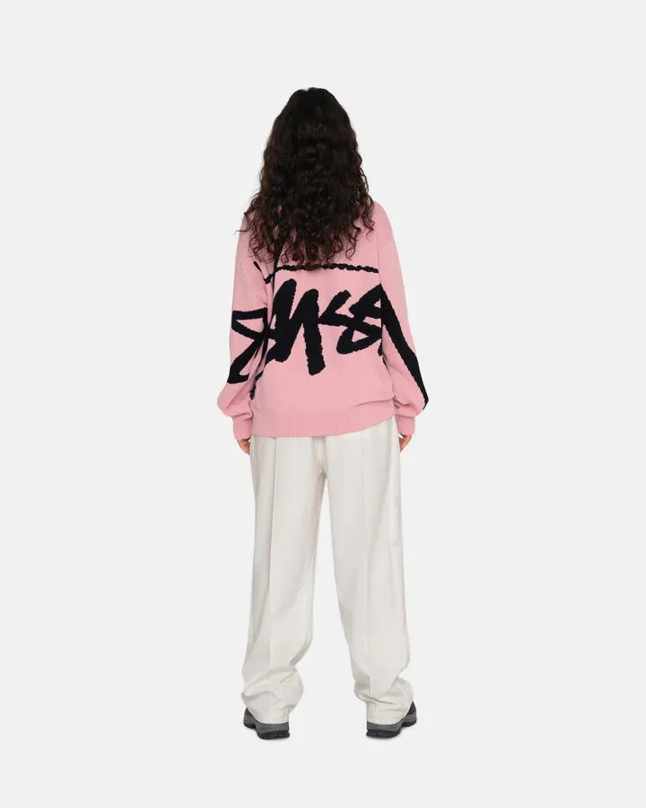 STOCK SWEATER / STUSSY/ PINK