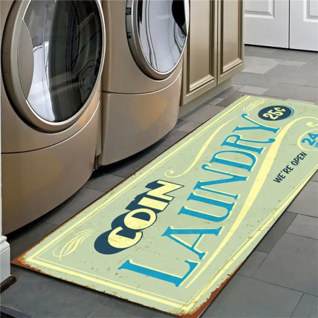 Stylish Non-Slip Laundry Room Floor Mat