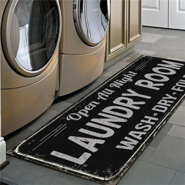 Stylish Non-Slip Laundry Room Floor Mat