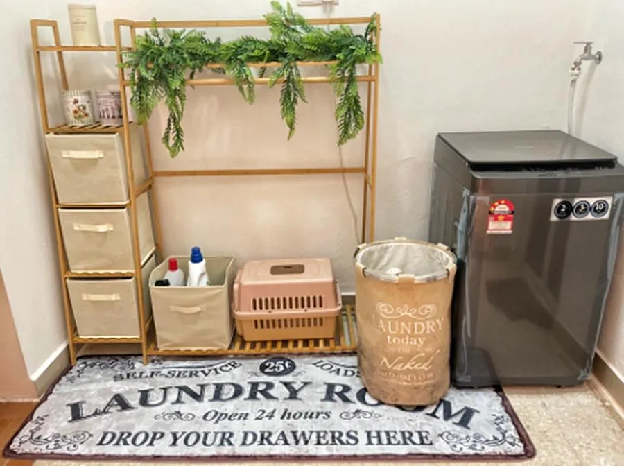 Stylish Non-Slip Laundry Room Floor Mat