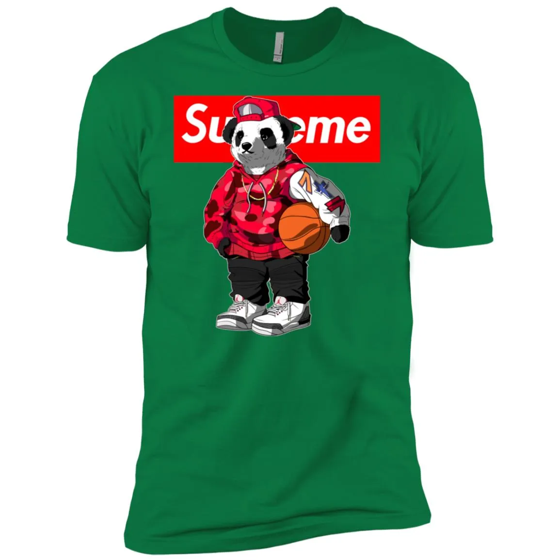 Supreme Bear Basketball T-shirt Men Short Sleeve T-Shirt