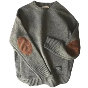 TEEK - Pullover Mens Elbow Patch Sweater