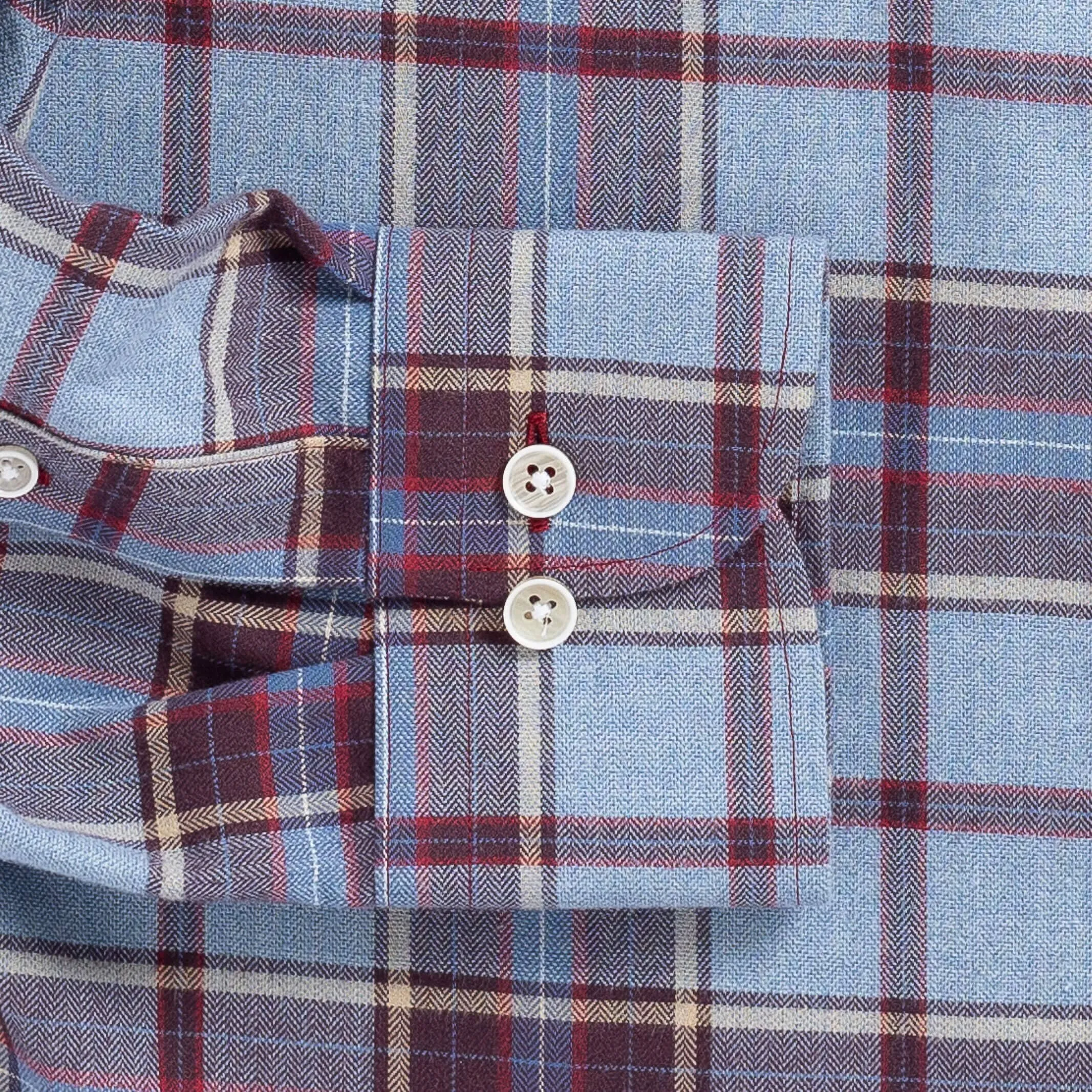 The Smoky Blue Nash Flannel Custom Shirt