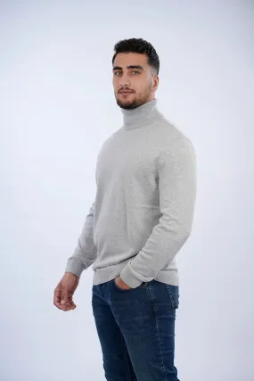 Tom Tailor Grey Turtle Neck Basic Sweater