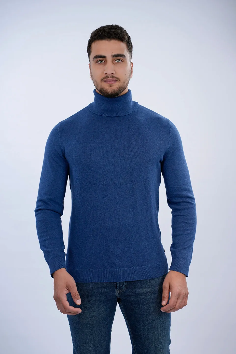 Tom Tailor Indigo Turtle Neck Basic Sweater