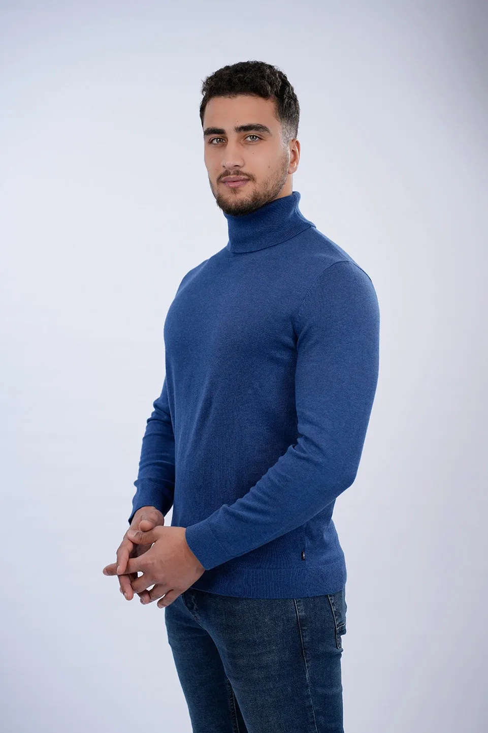 Tom Tailor Indigo Turtle Neck Basic Sweater