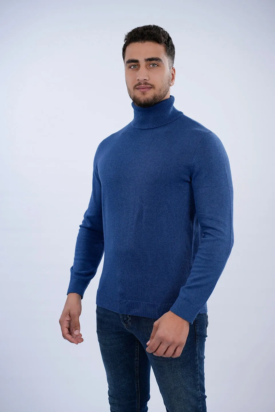 Tom Tailor Indigo Turtle Neck Basic Sweater