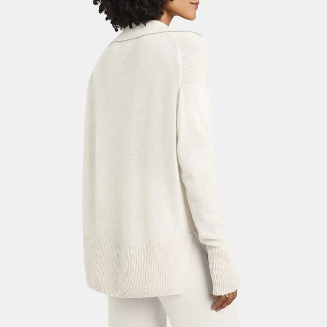 Tori Cashmere Polo Sweater