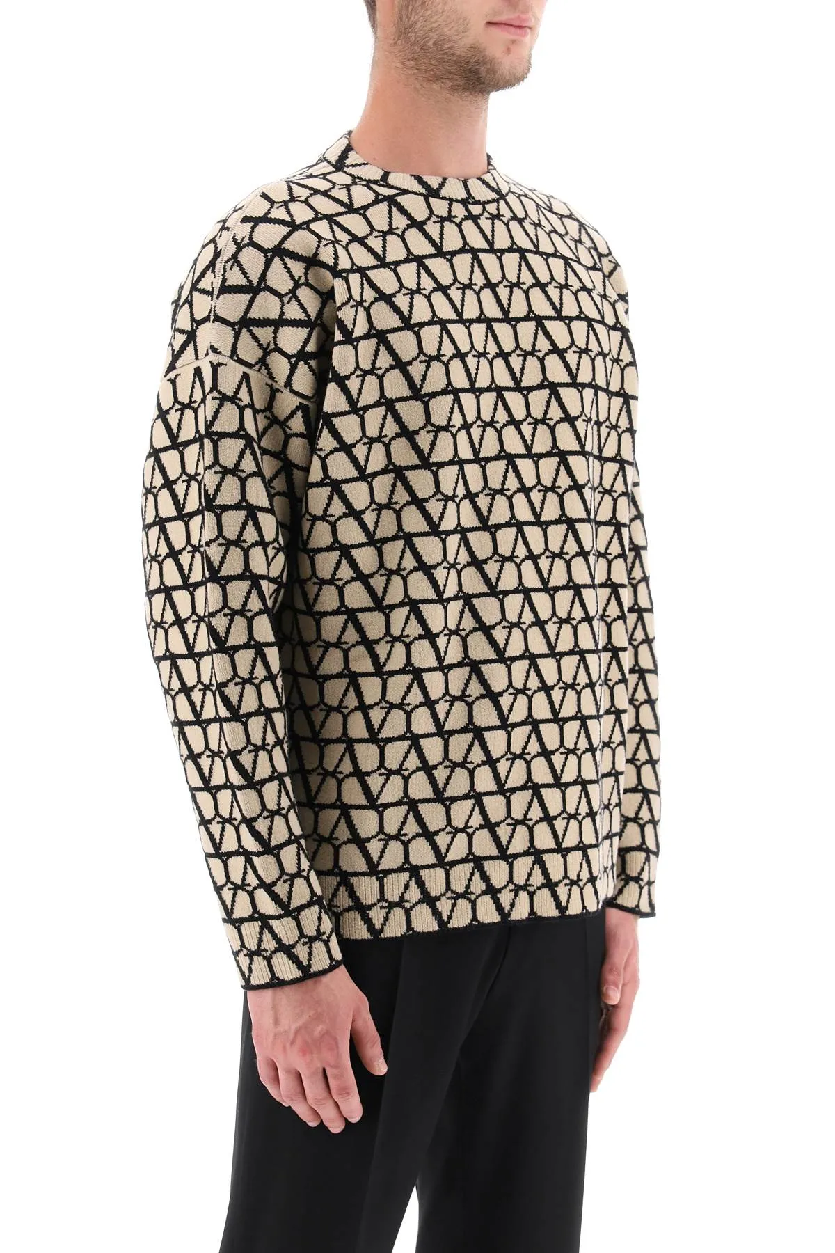 Valentino garavani toile iconographe wool sweater