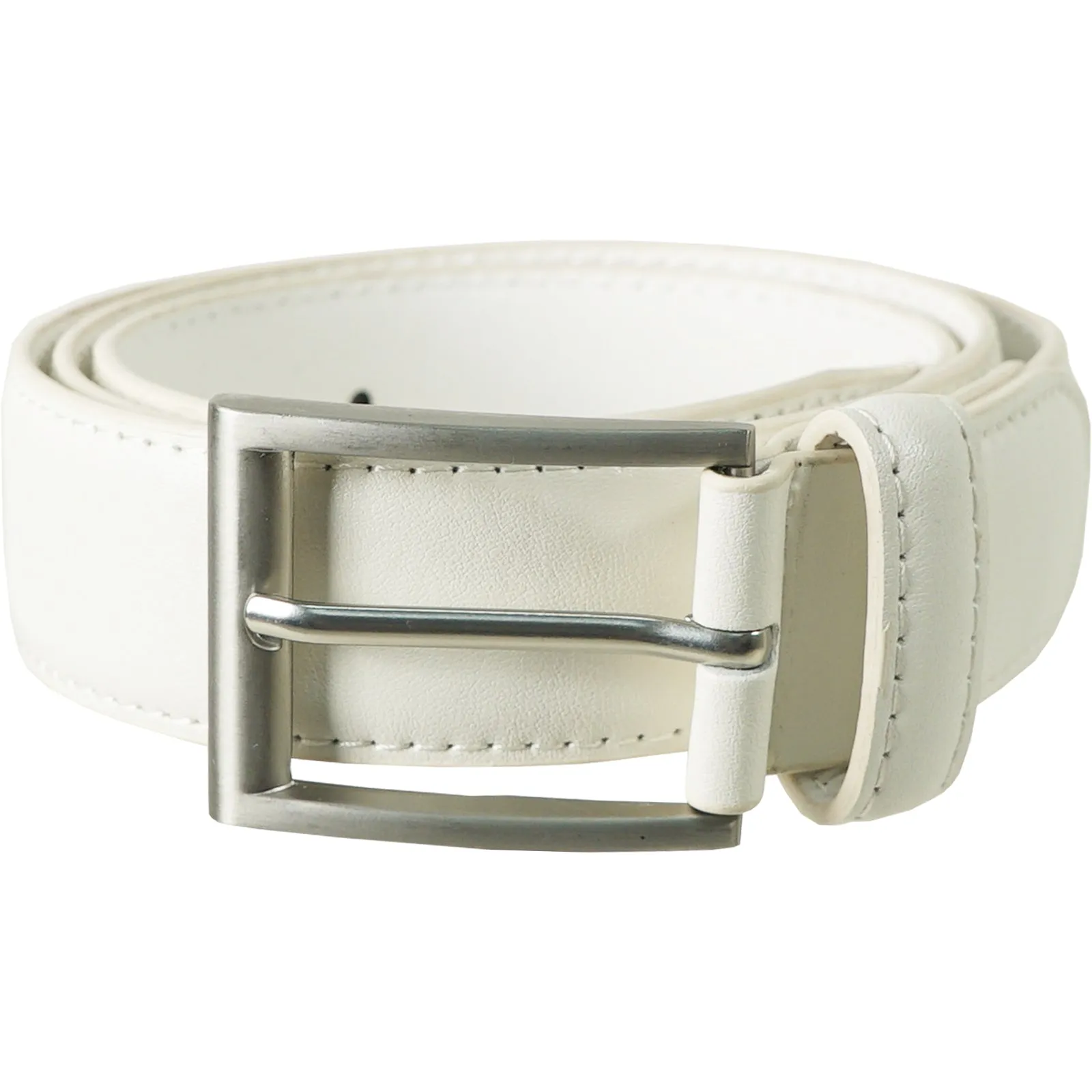 Vangelo Men Classic Dress Belt Ivory