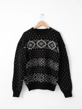 vintage men's ski sweater by Evan Picone