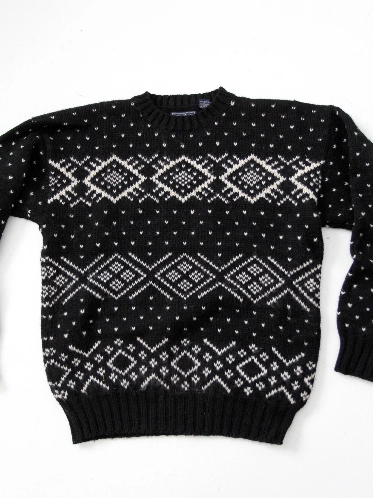 vintage men's ski sweater by Evan Picone