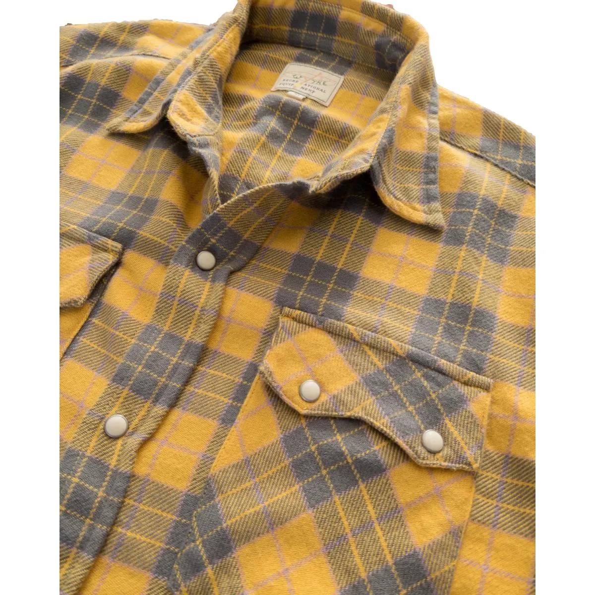 Washed Flannel Pearlsnap Shirt Daybreak