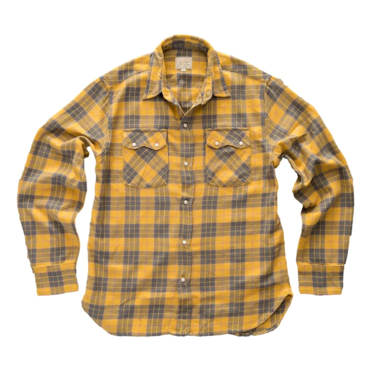 Washed Flannel Pearlsnap Shirt Daybreak