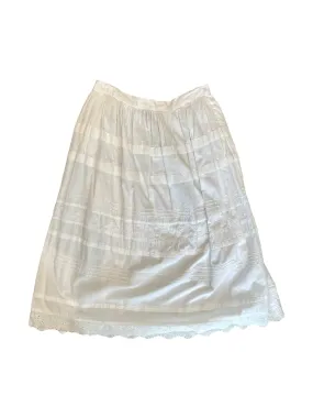 White Cotton Skirt by Adini