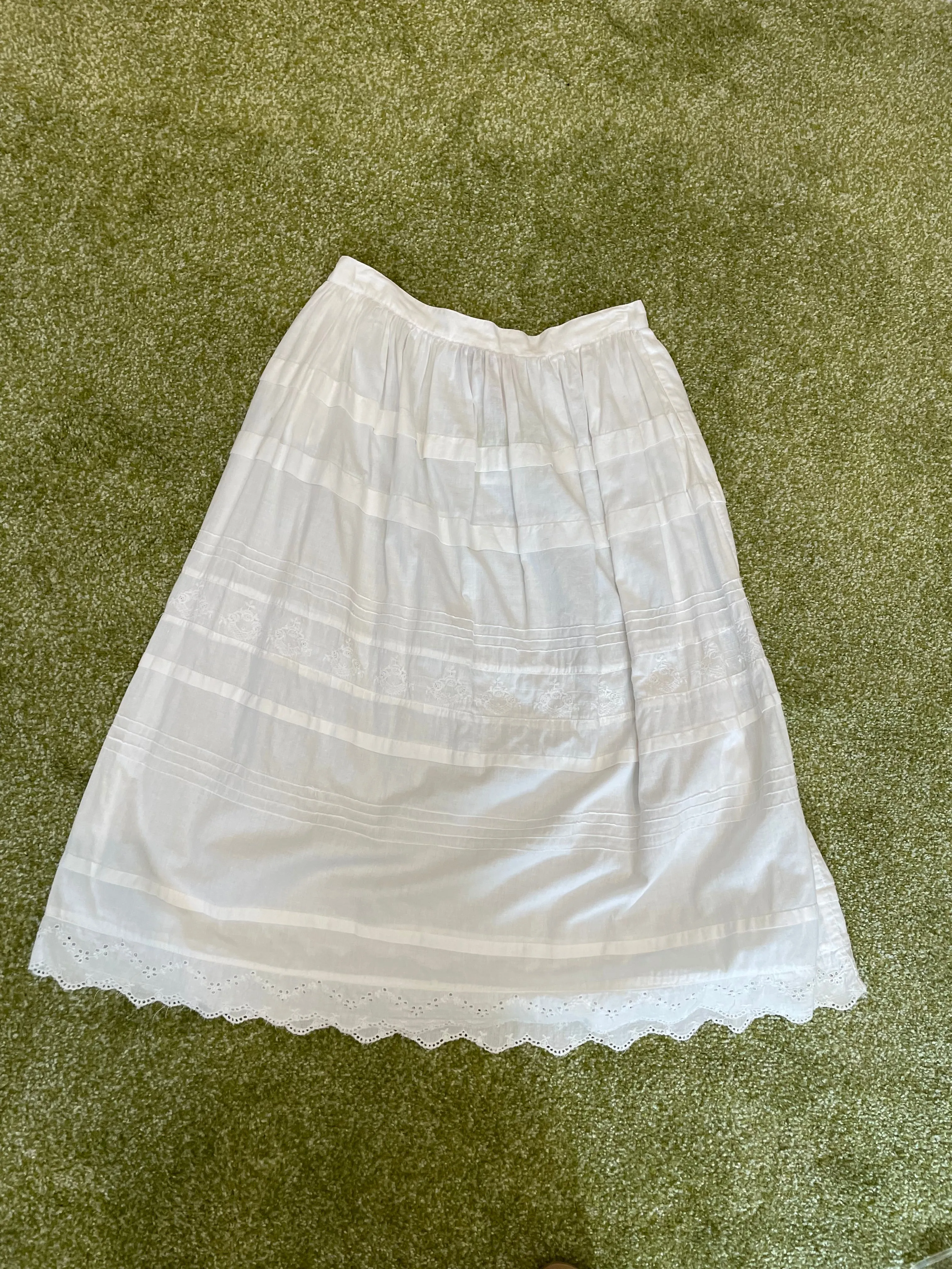 White Cotton Skirt by Adini