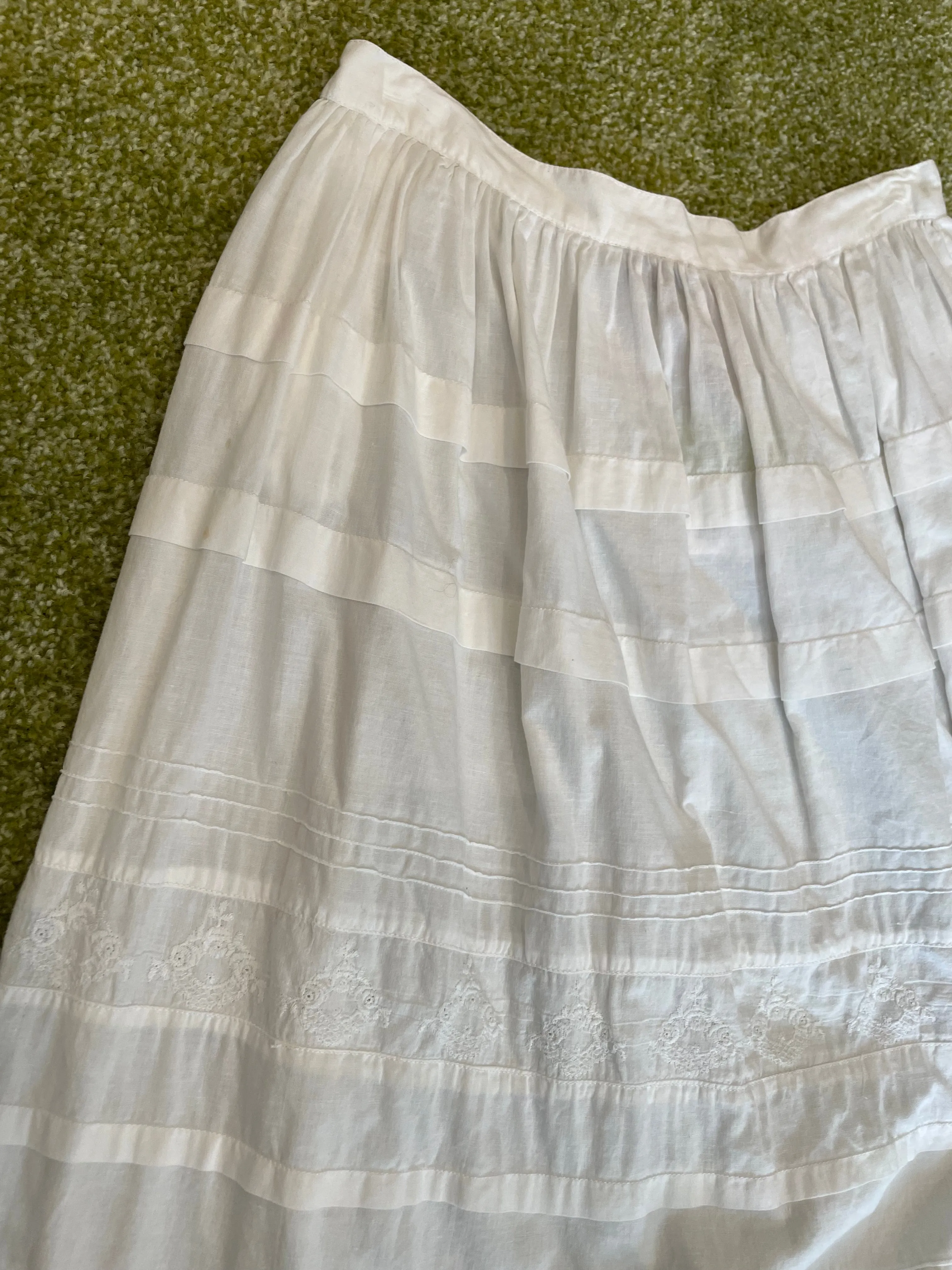 White Cotton Skirt by Adini