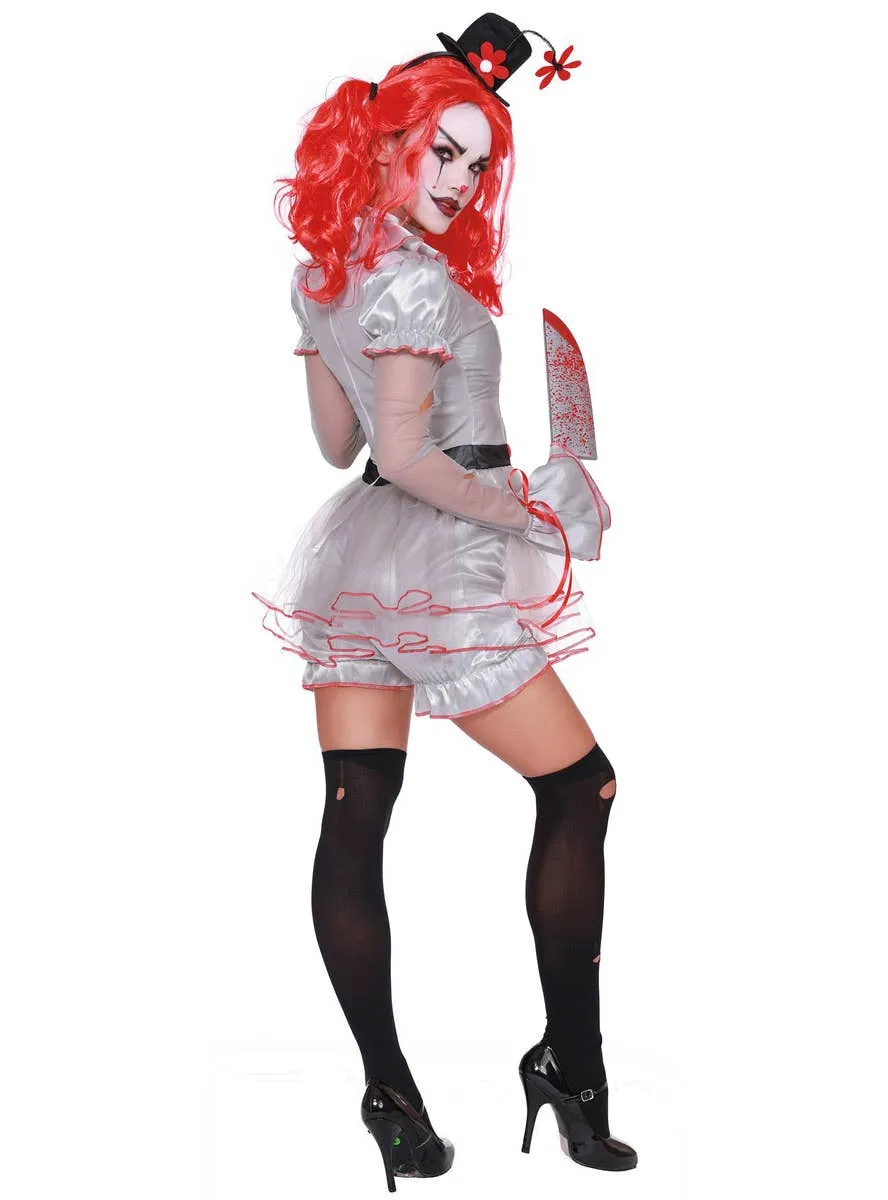 Wicked Clown Womens Deluxe Pennywise Halloween Costume